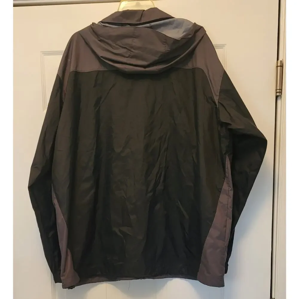 Columbia Men’s Size XXL Full Zip Black & Gray Lightweight Jacket Zip Pockets